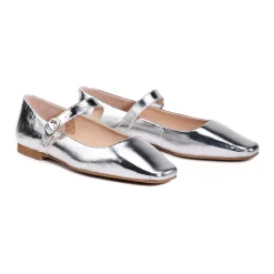 ADRIANO MARY JANE LEATHER FLATS><noscript><img width=