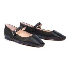 ADRIANO MARY JANE LEATHER FLATS><noscript><img width=