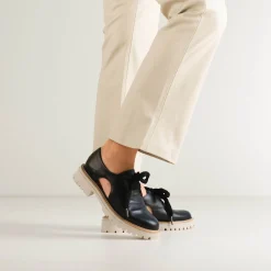 ANISE CUT-OUT LOAFERS LEATHER>EOS Footwear Sale