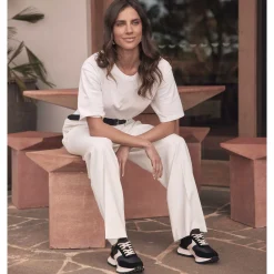 BLISS LEATHER CHUNKY SNEAKERS><noscript><img width=