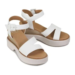 BROOKE LEATHER WEDGE SANDAL><noscript><img width=