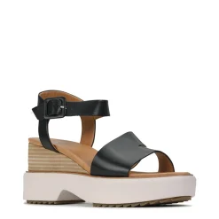 BROOKE LEATHER WEDGE SANDAL><noscript><img width=