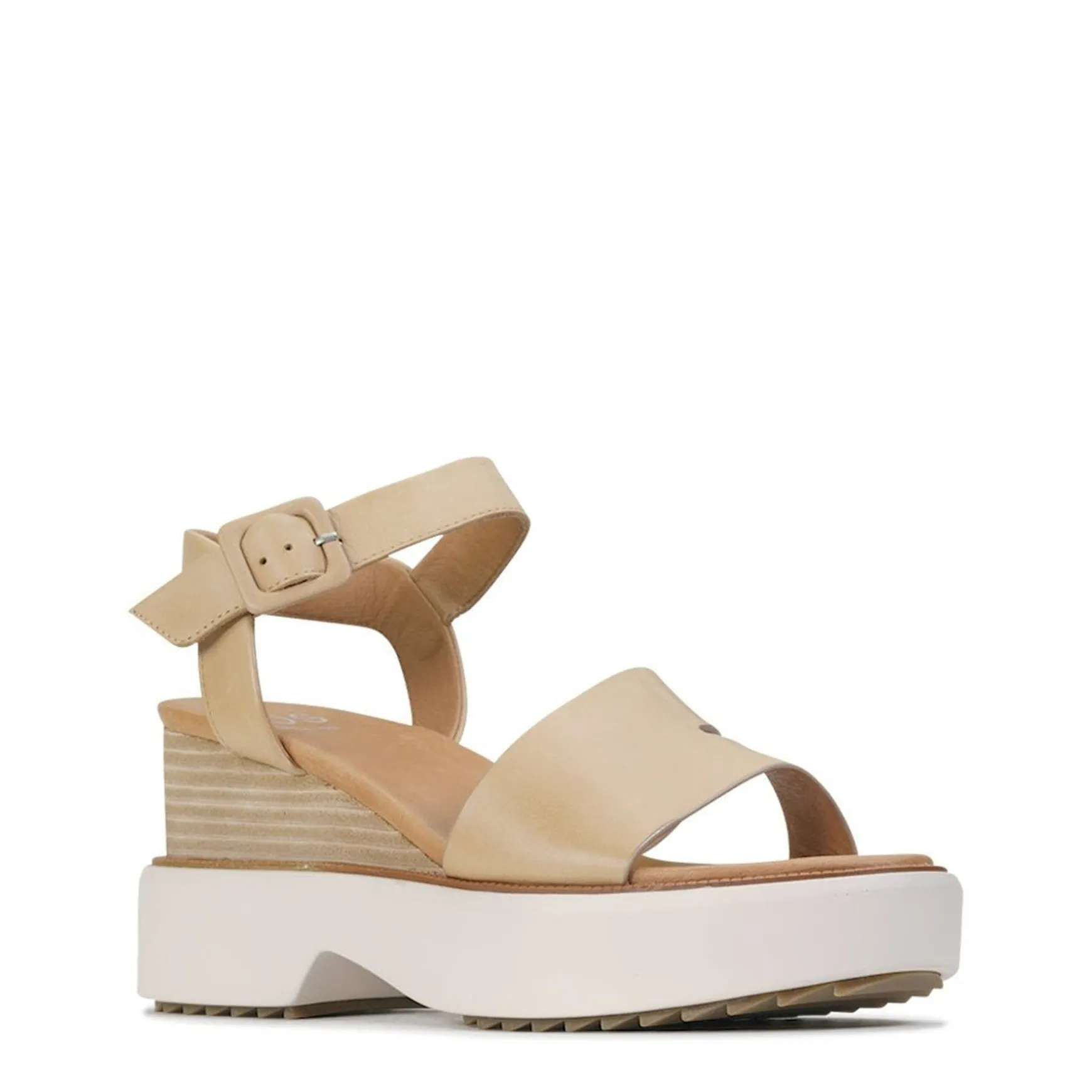 BROOKE LEATHER WEDGE SANDAL>EOS Footwear Cheap