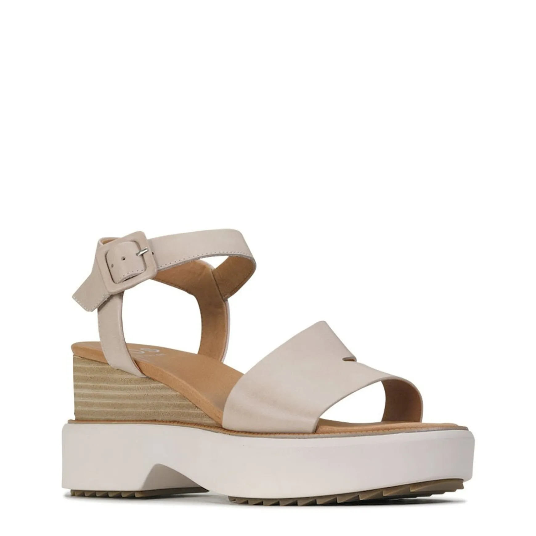 BROOKE LEATHER WEDGE SANDAL>EOS Footwear Cheap