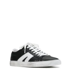 BURN LOW-TOP LEATHER SNEAKERS><noscript><img width=
