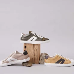 BURN LOW-TOP LEATHER SNEAKERS><noscript><img width=