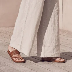 CARMELLA LEATHER SANDALS><noscript><img width=