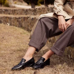 CASS LOW HEELED LOAFERS><noscript><img width=