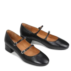 CESSIE LEATHER MARY JANE HEELS><noscript><img width=