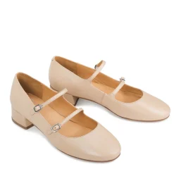 CESSIE LEATHER MARY JANE HEELS><noscript><img width=
