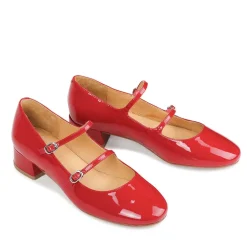 CESSIE LEATHER MARY JANE HEELS><noscript><img width=