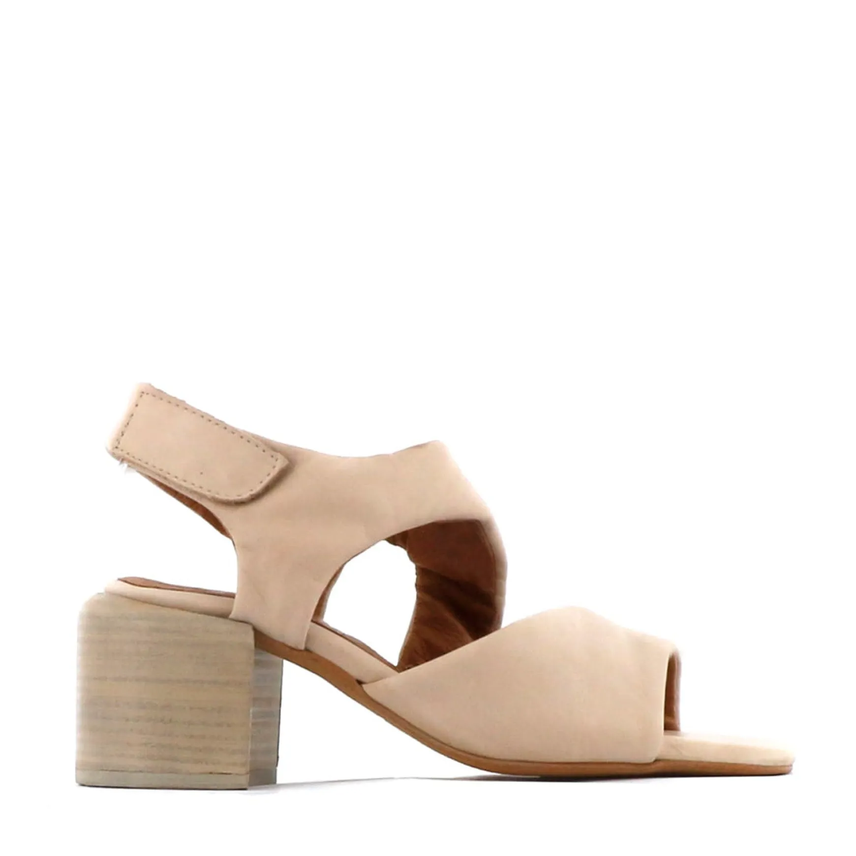 CHARBEL LEATHER BLOCK HEEL SANDALS>EOS Footwear Shop