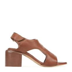 CHARICE LEATHER BLOCK HEEL SANDALS><noscript><img width=