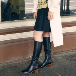 CIANNA LEATHER LONG BOOTS>EOS Footwear Cheap