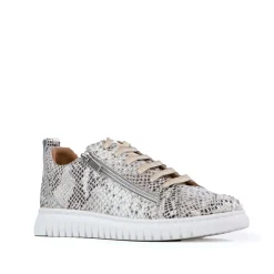 CLARAH DOUBLE ZIPPER SNEAKER LEATHER><noscript><img width=