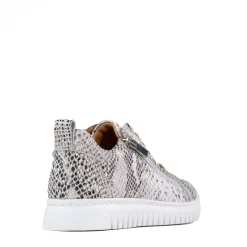CLARAH DOUBLE ZIPPER SNEAKER LEATHER><noscript><img width=