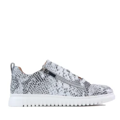CLARAH DOUBLE ZIPPER SNEAKER LEATHER><noscript><img width=