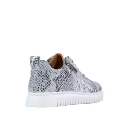 CLARAH DOUBLE ZIPPER SNEAKER LEATHER><noscript><img width=