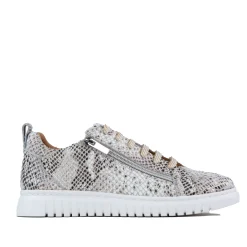 CLARAH DOUBLE ZIPPER SNEAKER LEATHER><noscript><img width=