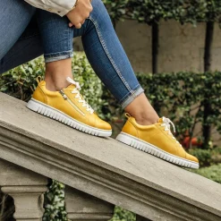 CLARENCE LOW-TOP ZIPPER SNEAKER LEATHER><noscript><img width=