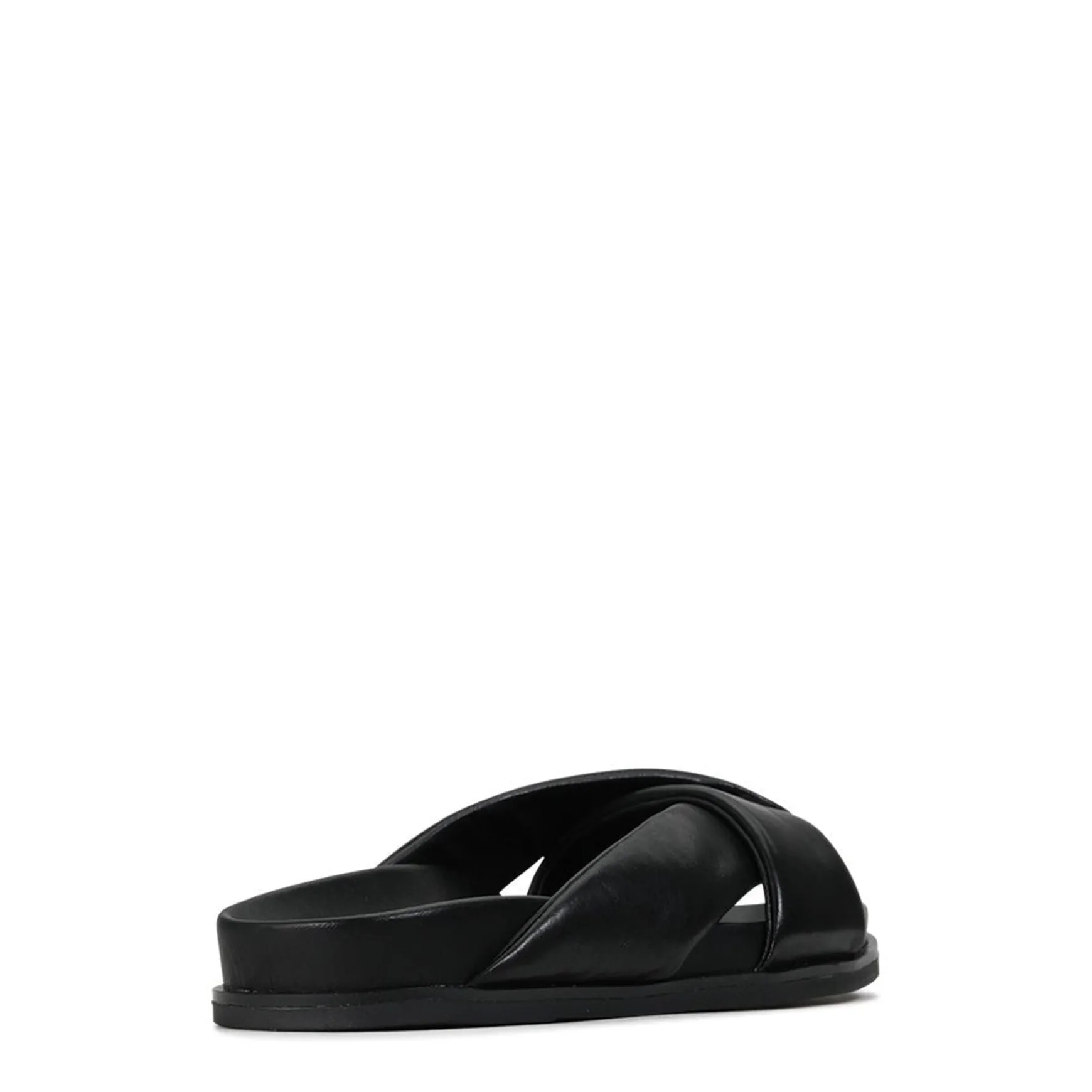 CROSS LEATHER SLIDE SANDALS>EOS Footwear Hot