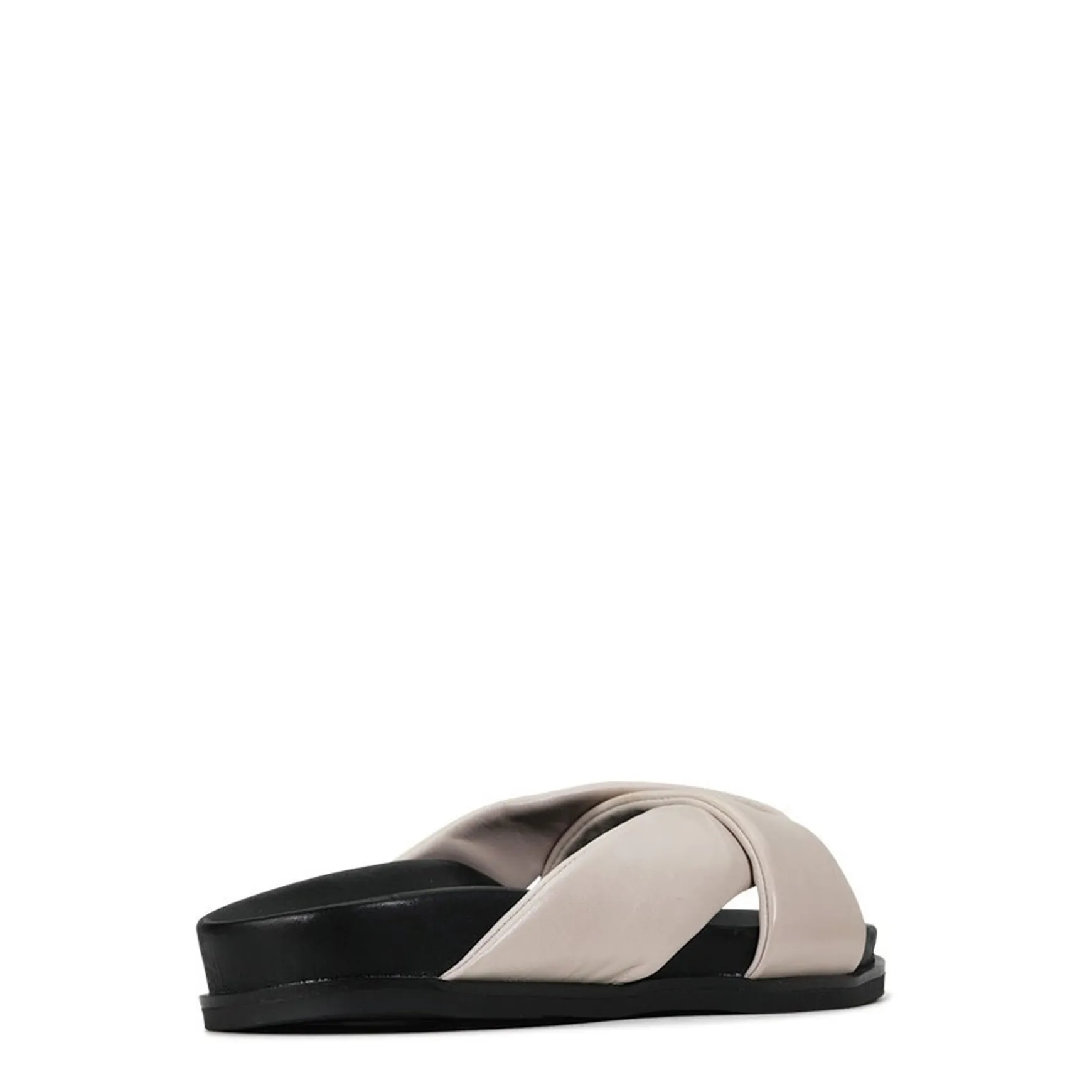 CROSS LEATHER SLIDE SANDALS>EOS Footwear Hot