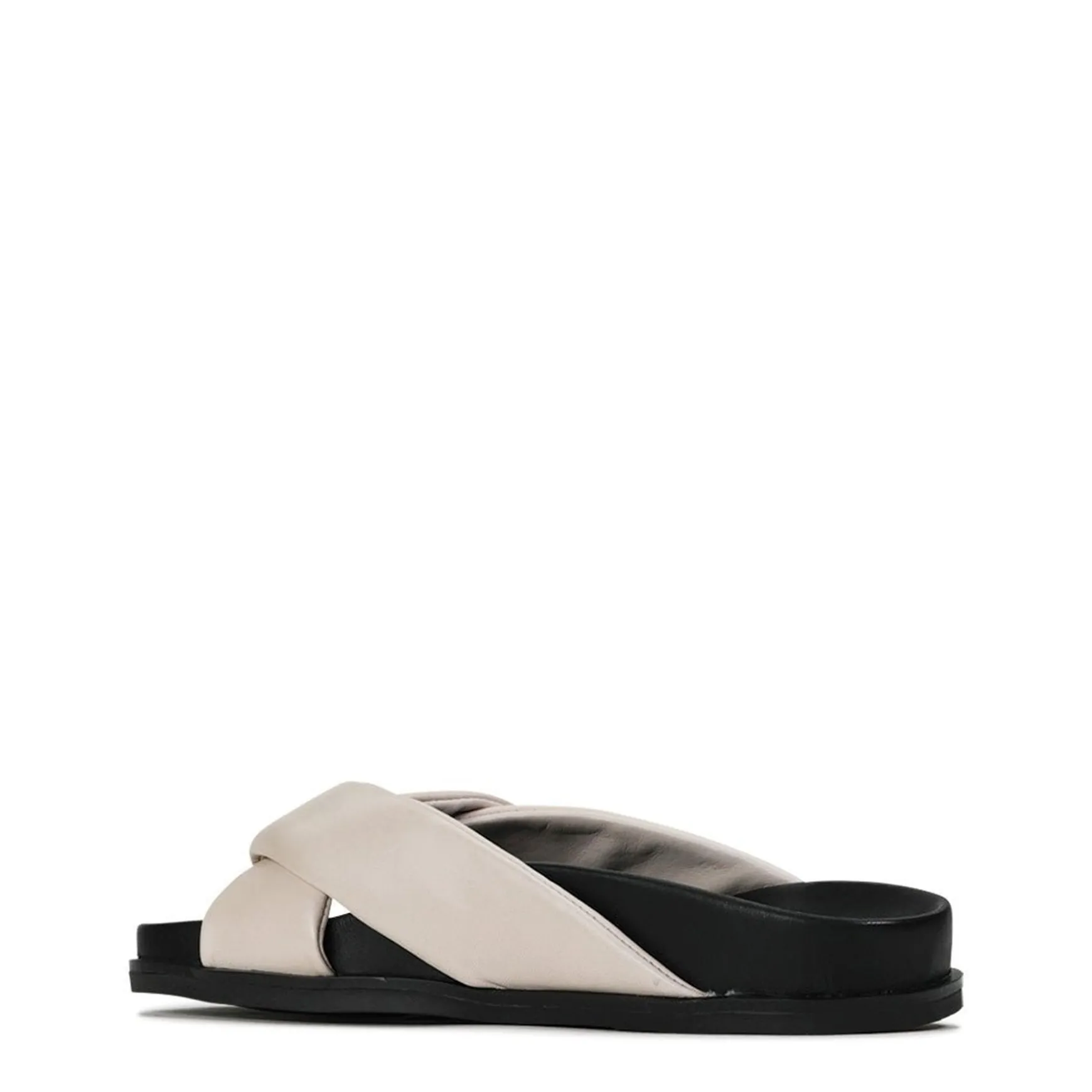 CROSS LEATHER SLIDE SANDALS>EOS Footwear Hot