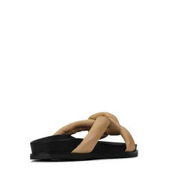 CROSSED SLIDE SANDALS><noscript><img width=