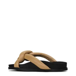 CROSSED SLIDE SANDALS><noscript><img width=
