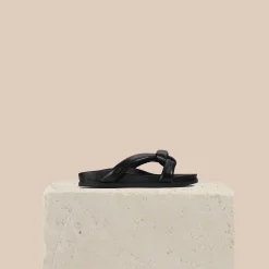 CROSSED SLIDE SANDALS><noscript><img width=