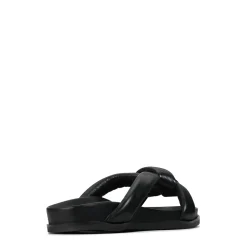 CROSSED SLIDE SANDALS><noscript><img width=