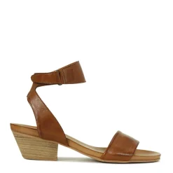CUBO WOODEN STACK HEEL SANDALS LEATHER>EOS Footwear Store