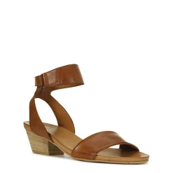 CUBO WOODEN STACK HEEL SANDALS LEATHER>EOS Footwear Store