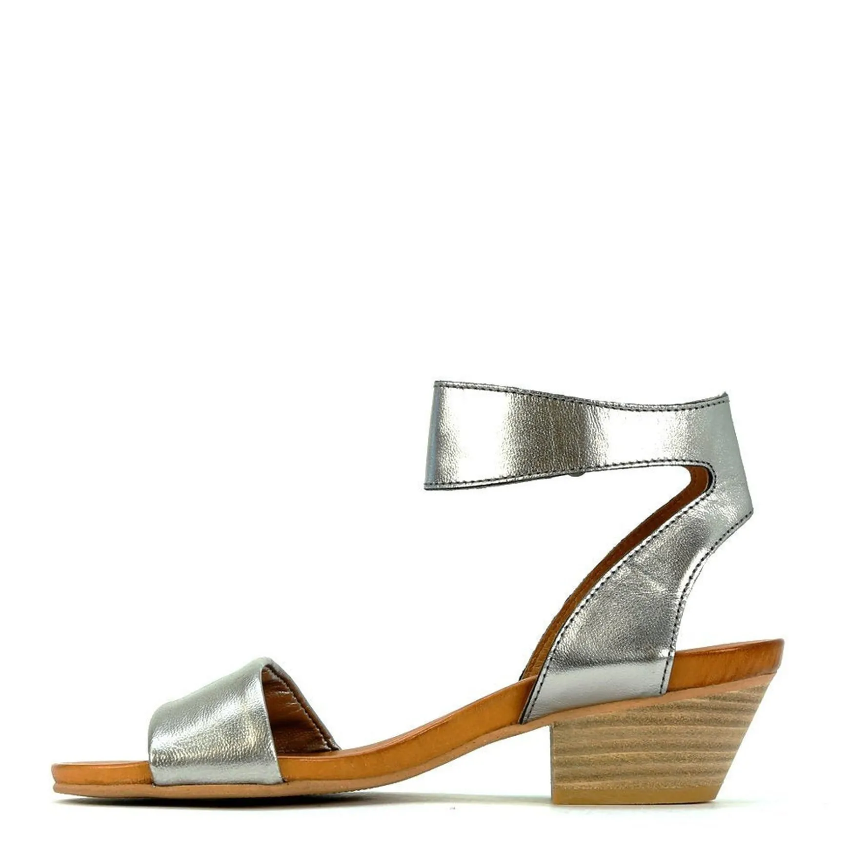 CUBO WOODEN STACK HEEL SANDALS LEATHER>EOS Footwear Store