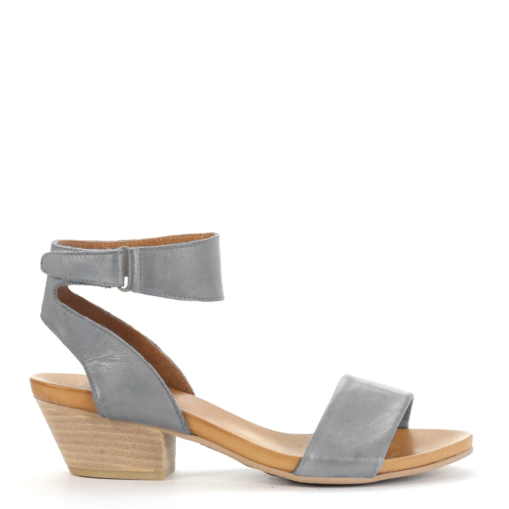 CUBO WOODEN STACK HEEL SANDALS LEATHER>EOS Footwear Store
