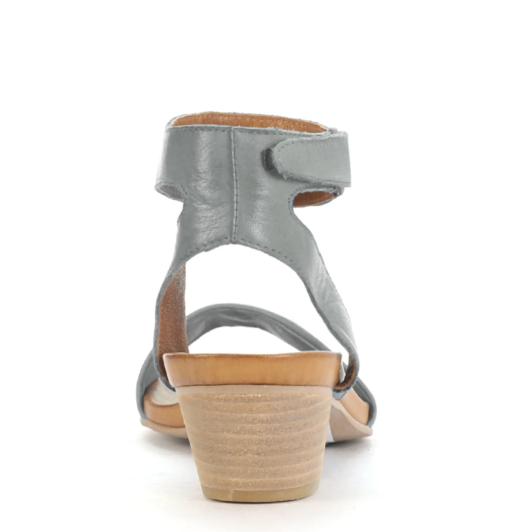 CUBO WOODEN STACK HEEL SANDALS LEATHER>EOS Footwear Store