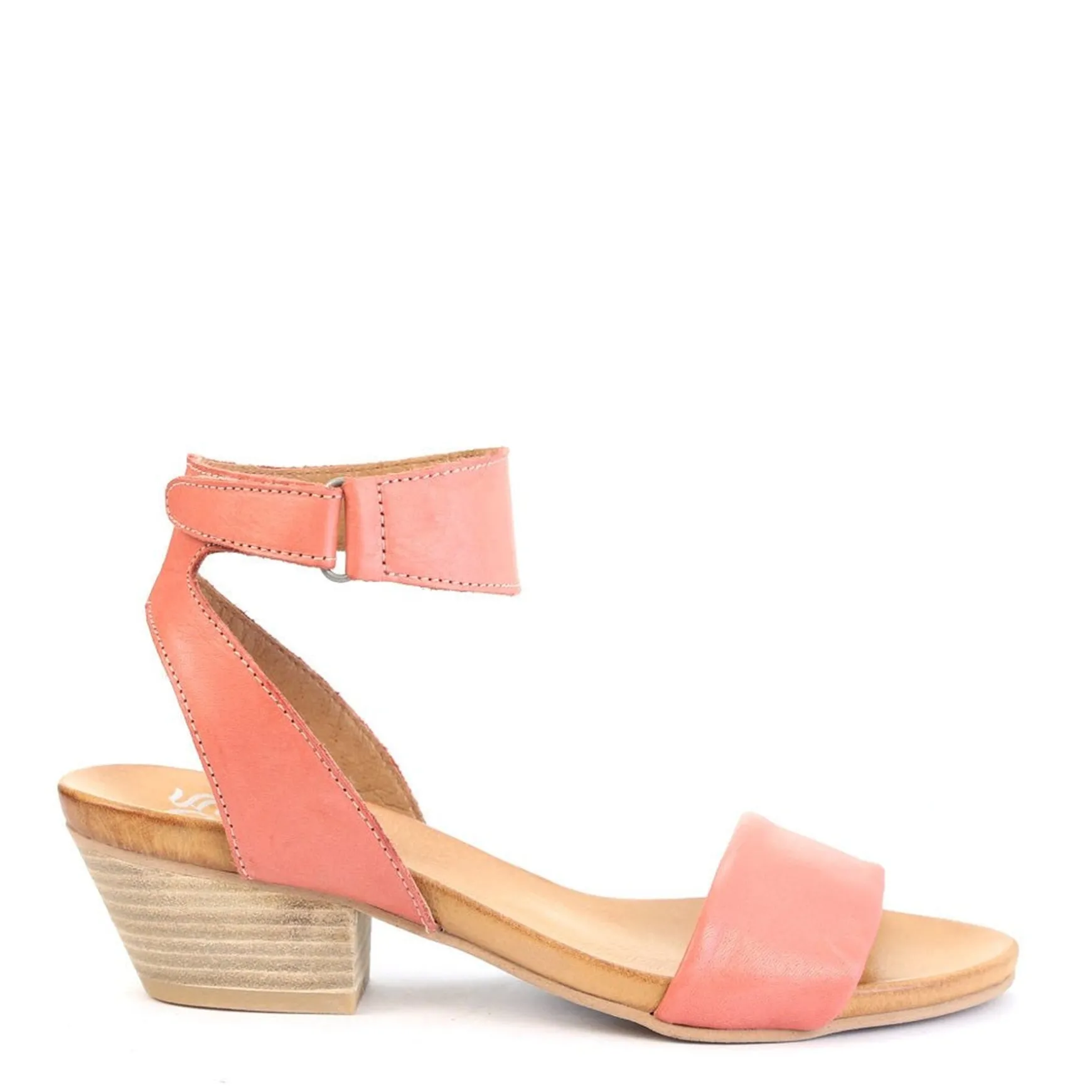 CUBO WOODEN STACK HEEL SANDALS LEATHER>EOS Footwear Store