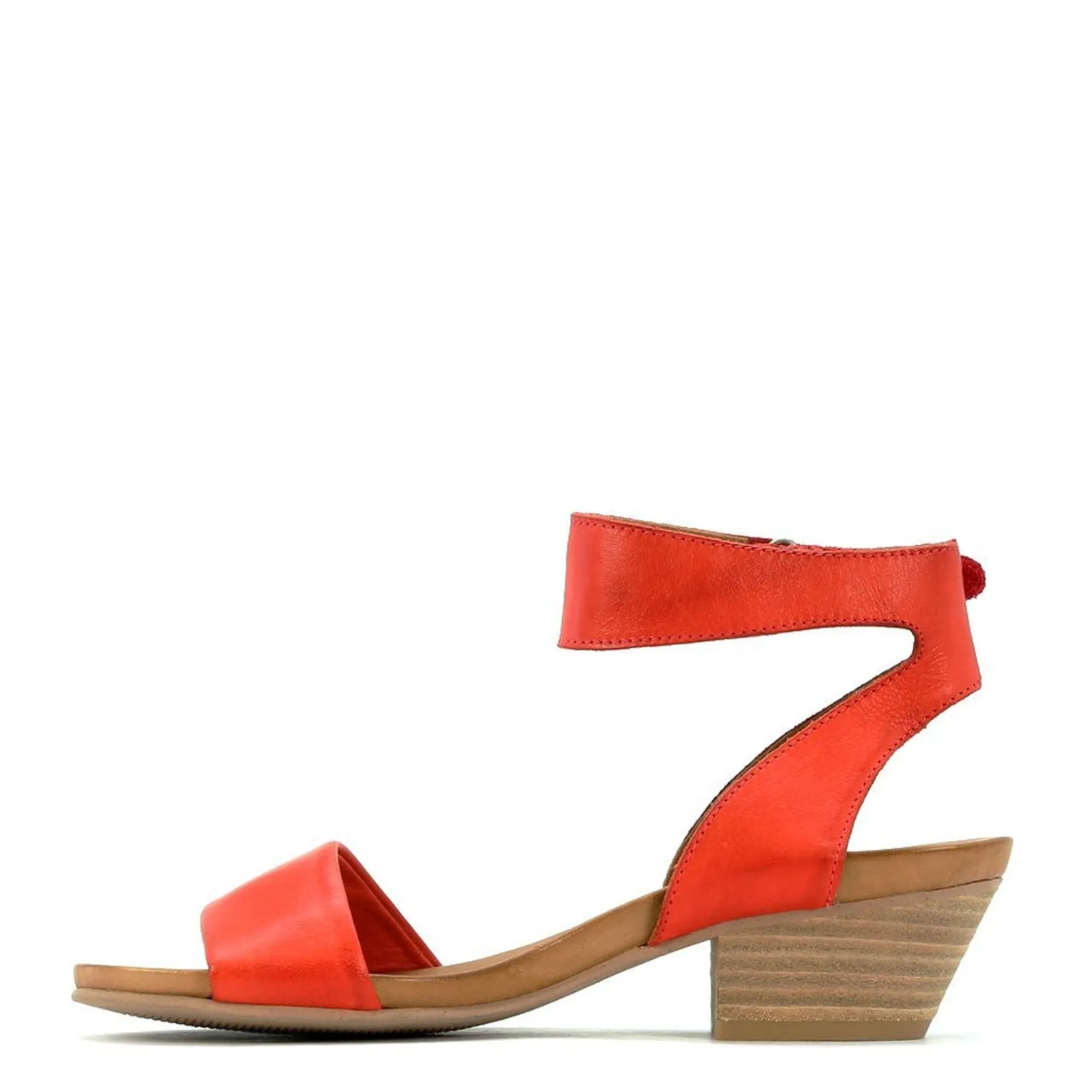 CUBO WOODEN STACK HEEL SANDALS LEATHER>EOS Footwear Store