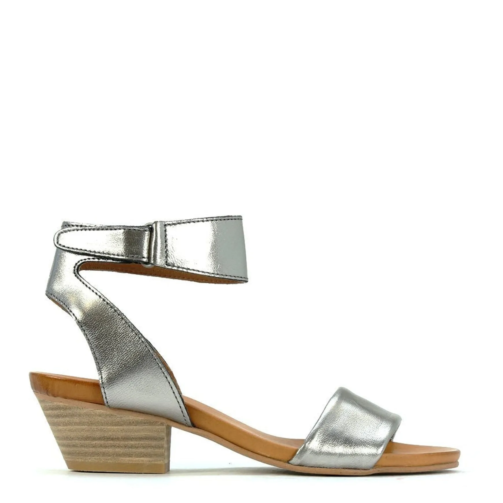 CUBO WOODEN STACK HEEL SANDALS LEATHER>EOS Footwear Store