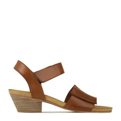 CURA ANKLE STRAP HEEL SANDALS LEATHER><noscript><img width=