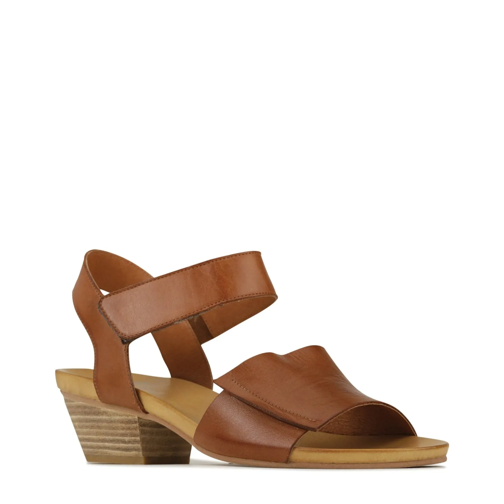 CURA ANKLE STRAP HEEL SANDALS LEATHER>EOS Footwear Sale