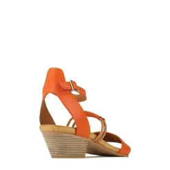 CURO ANKLE STRAP HEEL SANDALS LEATHER><noscript><img width=