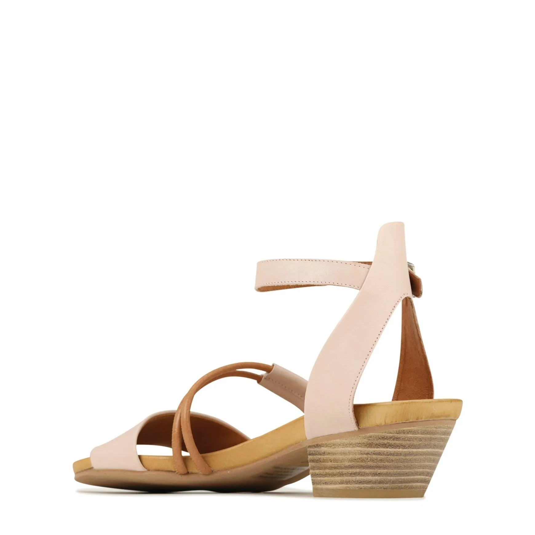 CURO ANKLE STRAP HEEL SANDALS LEATHER>EOS Footwear Discount