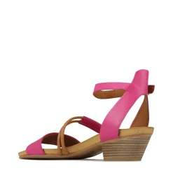 CURO ANKLE STRAP HEEL SANDALS LEATHER><noscript><img width=