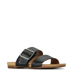 DALLAS LEATHER BUCKLE SANDAL><noscript><img width=