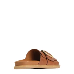 DEDE SLIDE LEATHER SANDALS><noscript><img width=