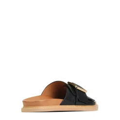 DEDE SLIDE LEATHER SANDALS><noscript><img width=
