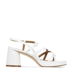 DORIANO LEATHER HEEL SANDALS><noscript><img width=