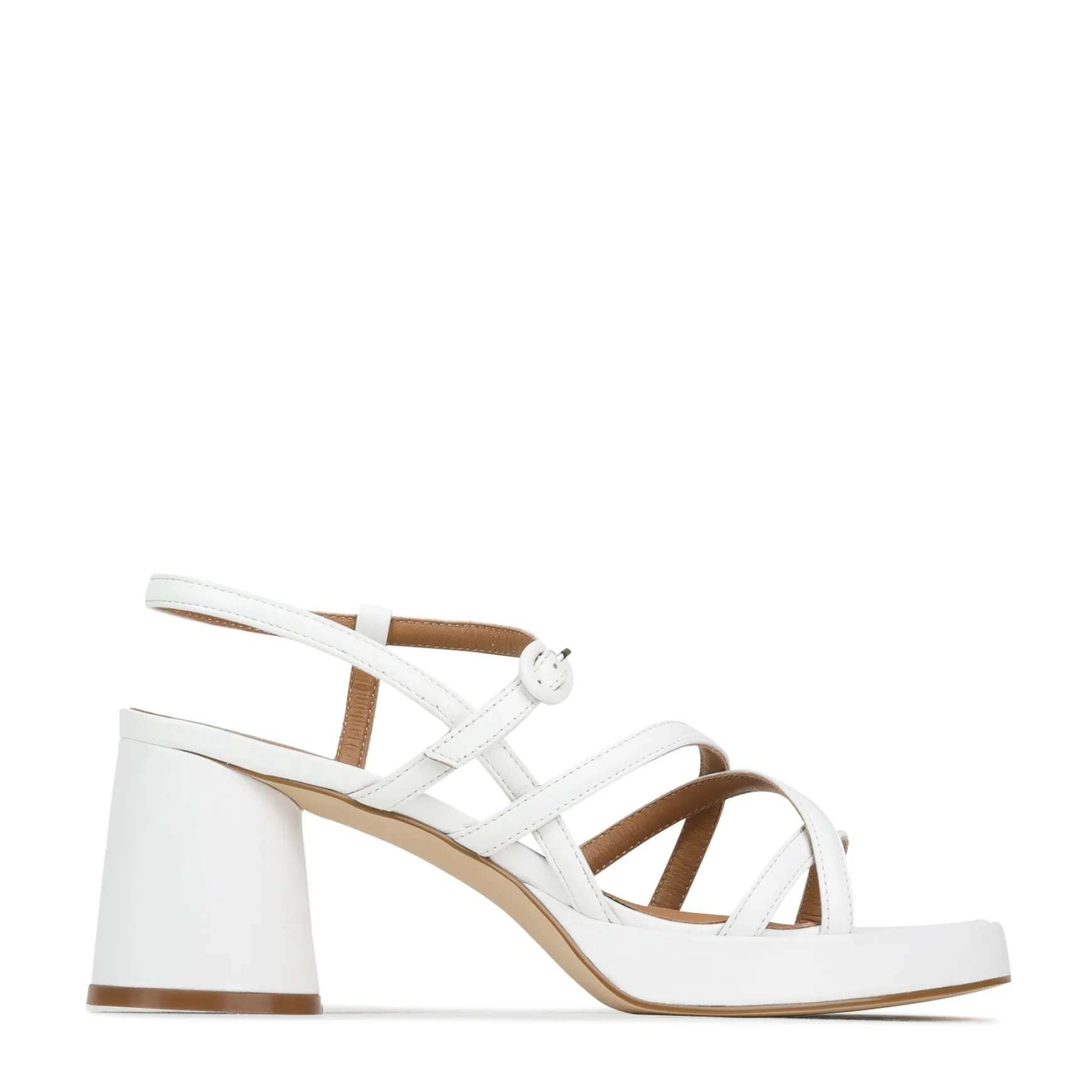 DORIANO LEATHER HEEL SANDALS>EOS Footwear Shop
