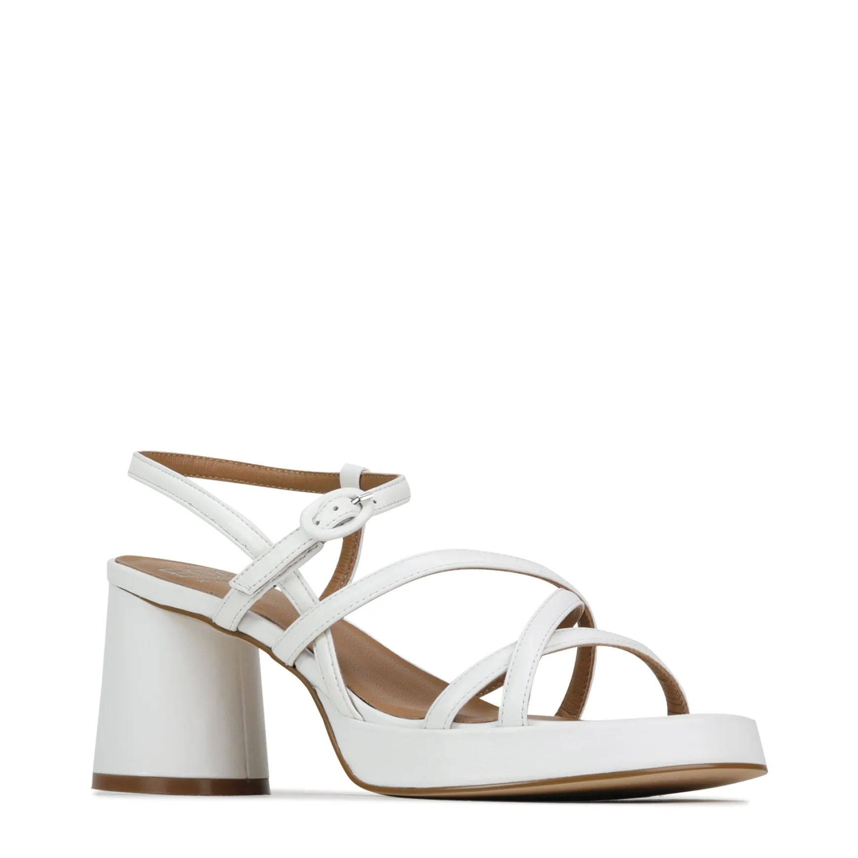 DORIANO LEATHER HEEL SANDALS>EOS Footwear Shop
